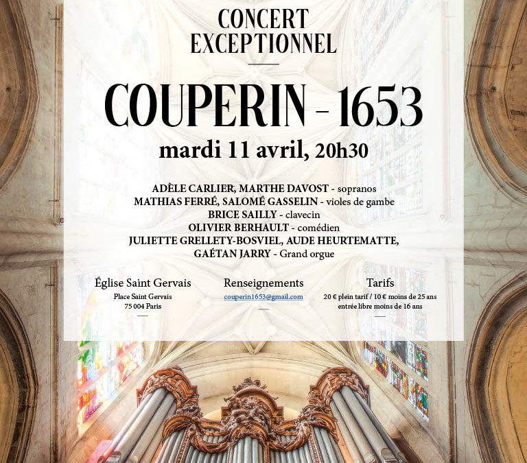 CONCERT EXCEPTIONNEL Couperin – 1653
